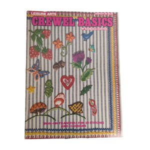 Crewel Basics Vintage 1974 Instructional Booklet Leisure Arts Stitchery Iron On